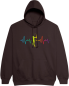 Preview: Bogensport Hoodie "Heartbeat" Motiv 7